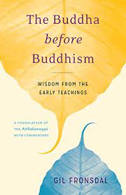 The Buddha Before Buddhism Wisdom from the Early Teachings